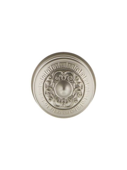 Alternate View of Classic Rosette Door Set With Egg and Dart Door Knobs.