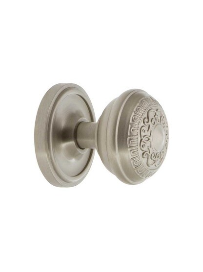 Alternate View 2 of Classic Rosette Door Set With Egg and Dart Door Knobs.