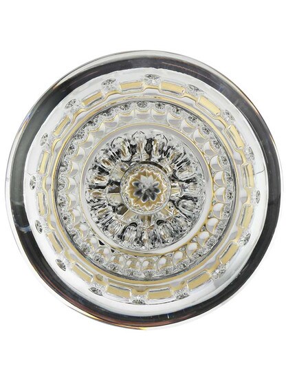 Alternate View of Pair of Meadows Crystal-Glass Door Knobs.