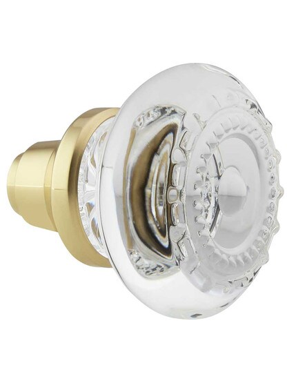 Alternate View 2 of Pair of Meadows Crystal-Glass Door Knobs.