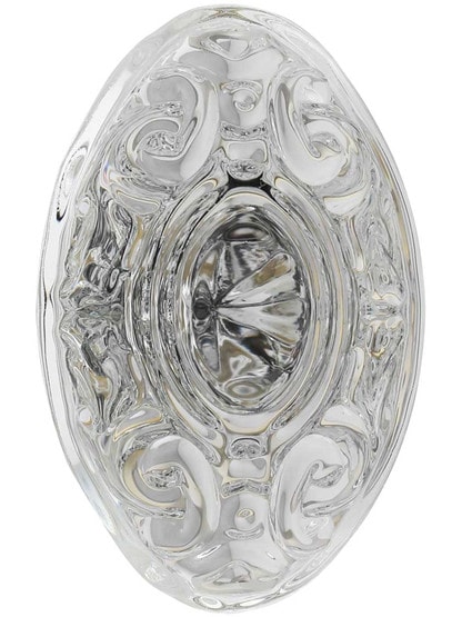 Alternate View of Pair of Victorian Crystal-Glass Door Knobs.