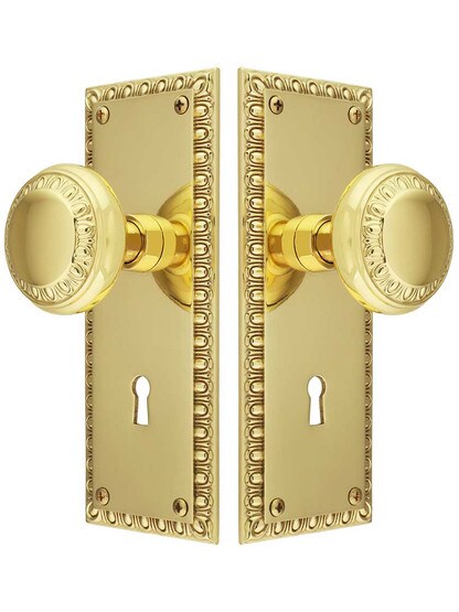 Alternate View of Ovolo Mortise-Lock Set with Matching Knobs.