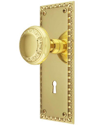 Ovolo Mortise-Lock Set with Matching Knobs.