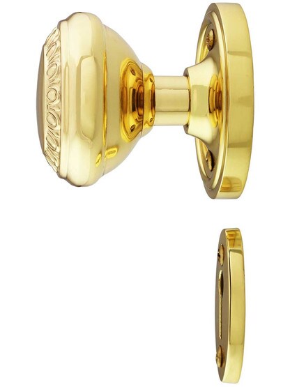 Alternate View 2 of Classic Rosette Mortise-Lock Set with Ovolo Knobs.