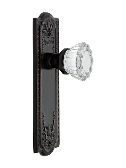 Alternate View 2 of Meadows Style Door Set with Fluted Crystal Glass Door Knobs