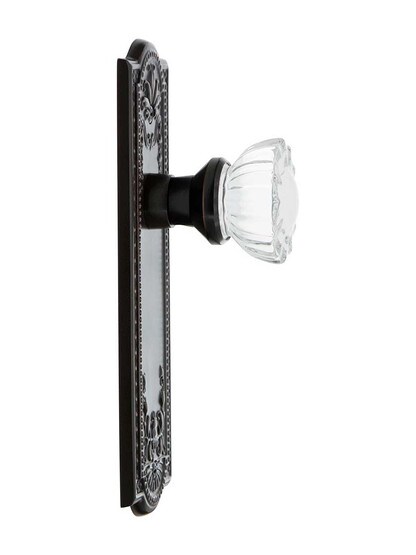 Alternate View 3 of Meadows Style Door Set with Fluted Crystal Glass Door Knobs