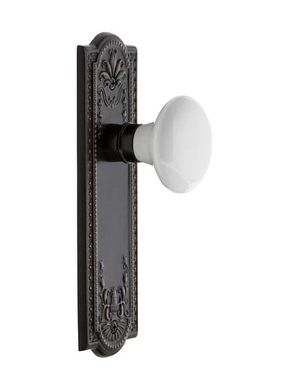 Alternate View 2 of Meadows Style Door Set With White Porcelain Door Knobs