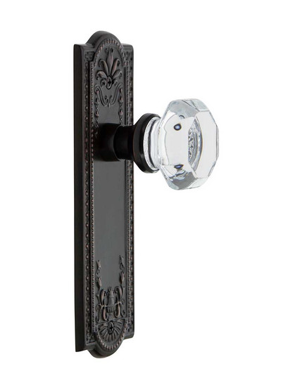 Meadows Style Door Set With Waldorf Crystal Glass Door Knobs