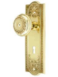 Meadows Design Mortise Lock Set With Matching Knobs