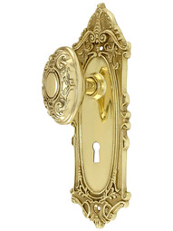 Largo Design Mortise Lock Set With Decorative Oval Knobs
