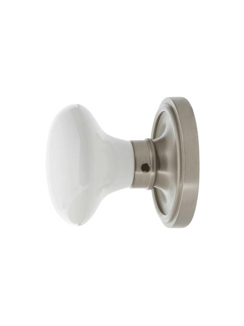Alternate View 5 of Classic Rosette Door Set With White Porcelain Door Knobs