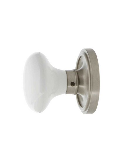 Alternate View 5 of Classic Rosette Door Set With White Porcelain Door Knobs