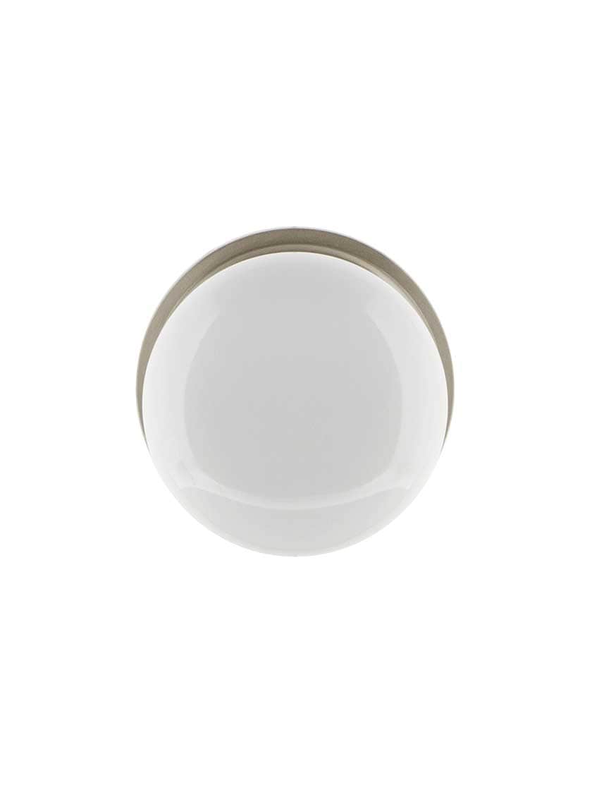 Alternate View 7 of Classic Rosette Door Set With White Porcelain Door Knobs