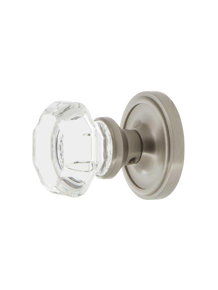 Classic Rosette Door Set With Waldorf Crystal Glass Door Knobs | House ...