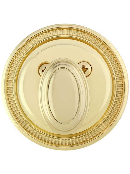 Alternate View of Grandeur Single-Cylinder Deadbolt with Soleil Plates.