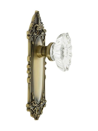 Alternate View 2 of Largo Door Set with Chateau Crystal Glass Knobs.