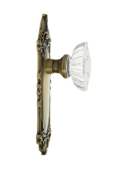 Alternate View 3 of Largo Door Set with Chateau Crystal Glass Knobs.