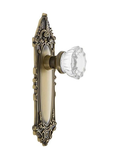 Alternate View 2 of Largo Design Door Set With Fluted Crystal Glass Door Knobs