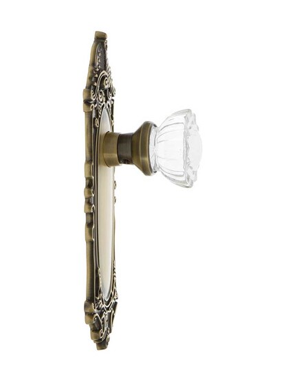 Alternate View 3 of Largo Design Door Set With Fluted Crystal Glass Door Knobs