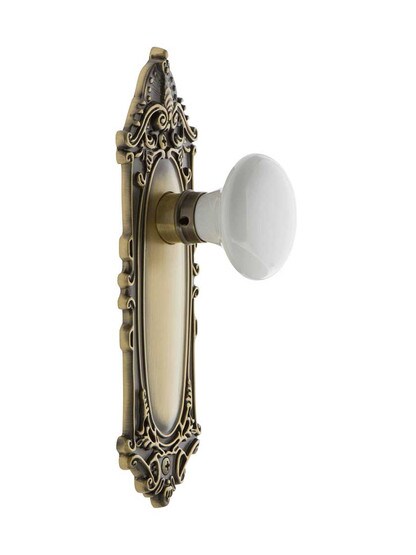 Alternate View 2 of Largo Design Door Set With White Porcelain Door Knobs