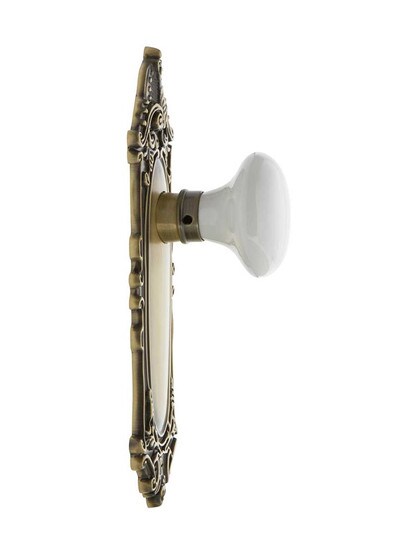 Alternate View 3 of Largo Design Door Set With White Porcelain Door Knobs