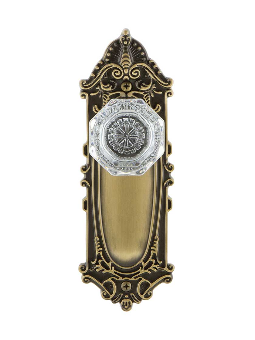 Alternate View of Largo Design Door Set With Waldorf Crystal Glass Door Knobs