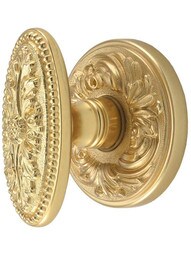 Maison Premium Rosette Door Set with Louis XVI Oval Knobs.