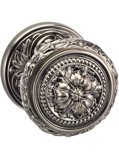 Alternate View 2 of Maison Premium Rosette Door Set with Louis XVI Round Knobs.