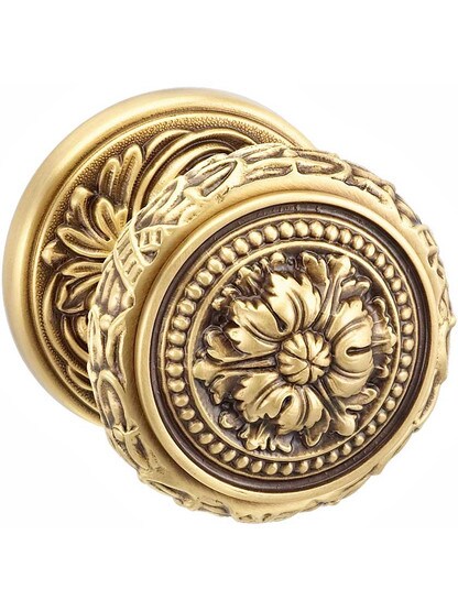 Alternate View 5 of Maison Premium Rosette Door Set with Louis XVI Round Knobs.