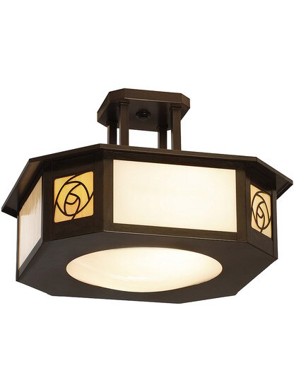 St. Clair Semi-Flush Ceiling Light In Bronze Finish