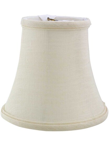 Linen Mini Shade 4 1/2-Inch Height in Eggshell Fabric.