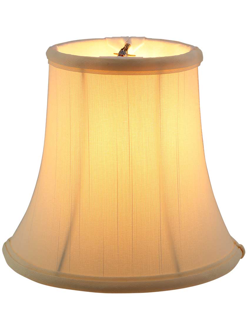 Alternate View of Tissue Shantung Mini Bell Shade 4 1/2-Inch Height.