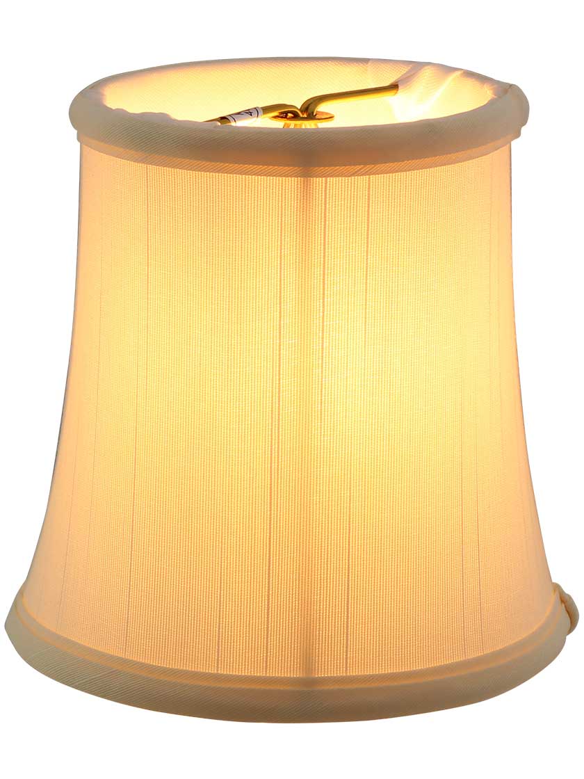 Alternate View of Tissue Shantung Mini Bell Shade 4-Inch Height.
