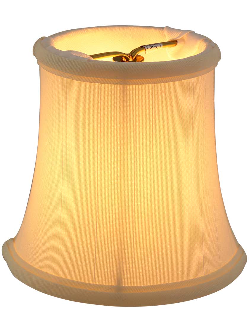 Alternate View of Tissue Shantung Mini Bell Shade 3 1/2-Inch Height.