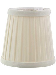 Tissue Shantung Pleated Mini Drum Shade 3 1/2-Inch Height