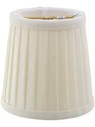 Tissue Shantung Pleated Mini Drum Shade 4-Inch Height