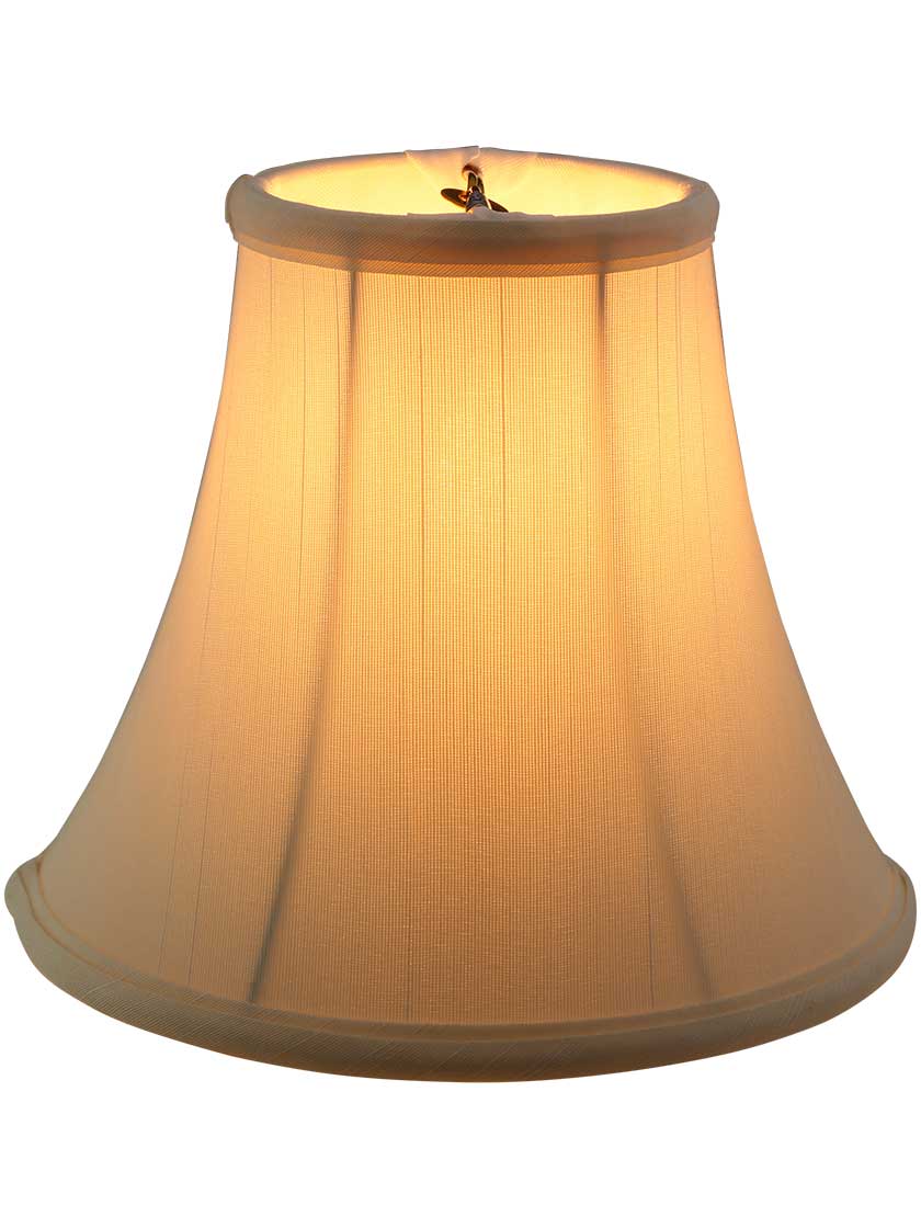 Alternate View of Tissue Shantung Mini Bell Shade 5-Inch Height.
