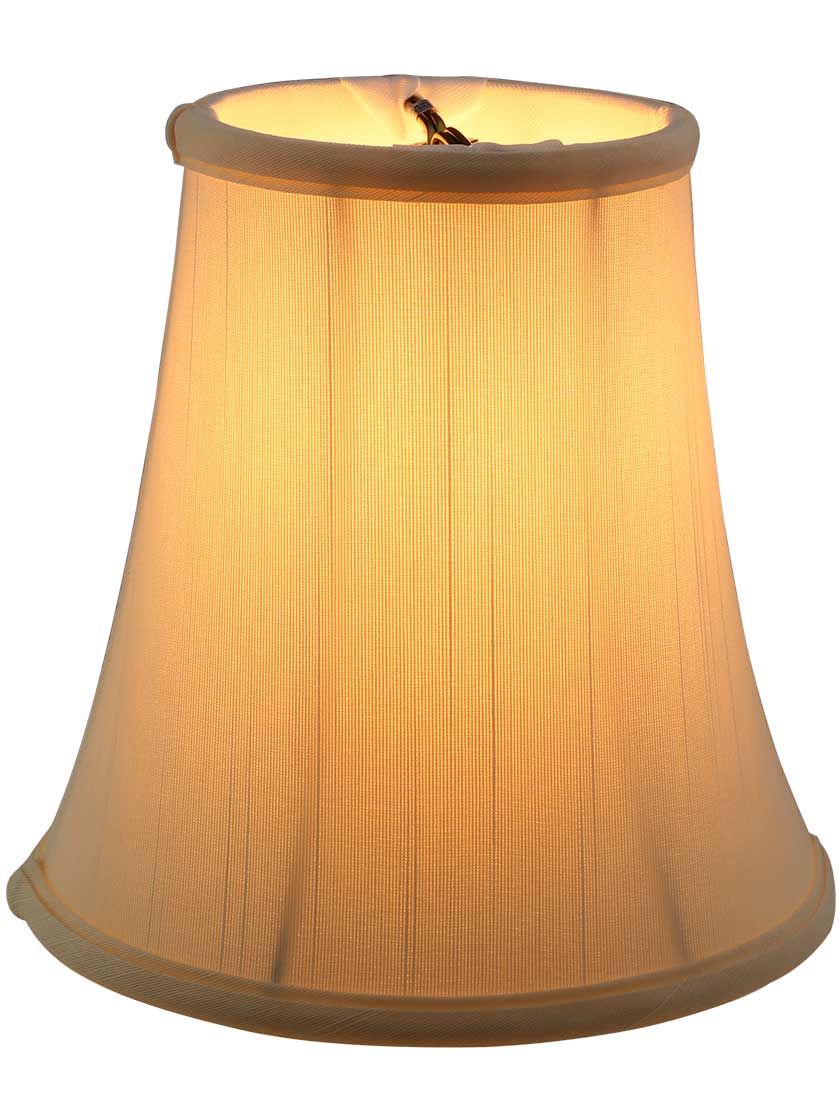 Alternate View of Tissue Shantung Bell Shade 5-Inch Height.