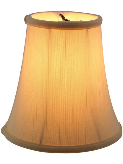 Alternate View of Tissue Shantung Bell Shade 5-Inch Height.