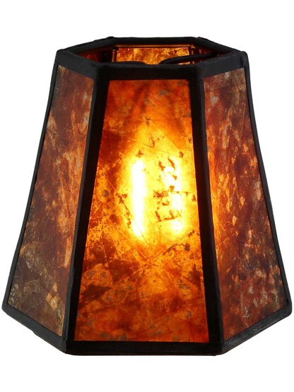 Alternate View of Mica Panel Hexagon Mini Shade 3 3/4-Inch Height.