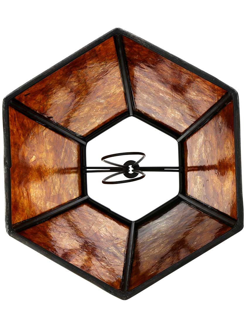 Alternate View 2 of Mica Panel Hexagon Mini Shade 4 1/4-Inch Height.