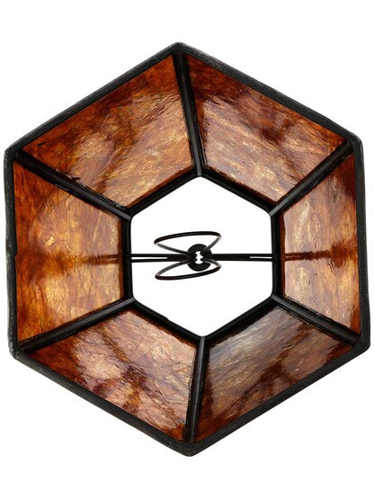 Alternate View 2 of Mica Panel Hexagon Mini Shade 4 1/4-Inch Height.