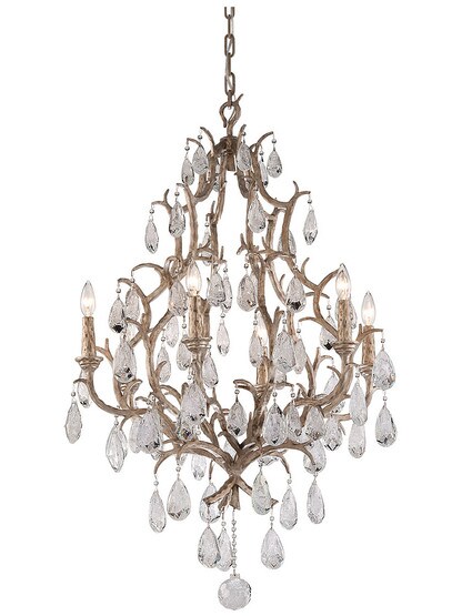 Amadeus 6-Light Chandelier in Vienna Bronze.