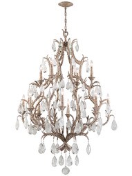Amadeus 12-Light Chandelier in Vienna Bronze.