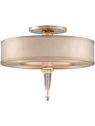 Harlow 4-Light Semi Flush Ceiling Fixture with LED Accent