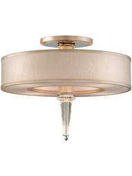 Harlow 4-Light Semi Flush Ceiling Fixture with LED Accent.