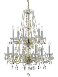 Traditional Crystal 12 Light Chandelier.
