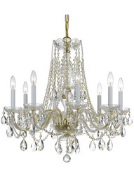 Traditional Crystal 8 Light Chandelier.