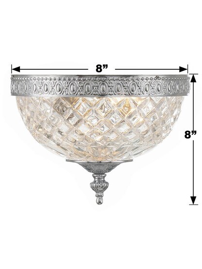 Paros 8" Flush-Mount Ceiling Light