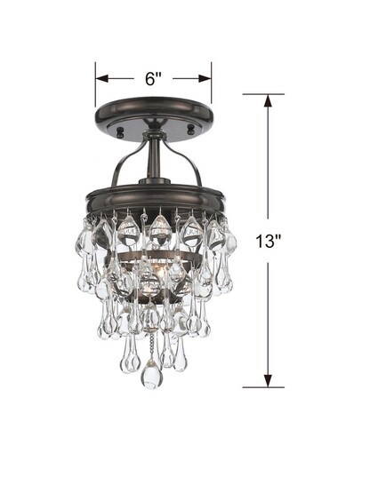 Calypso Mini Semi-Flush Mount Ceiling Light